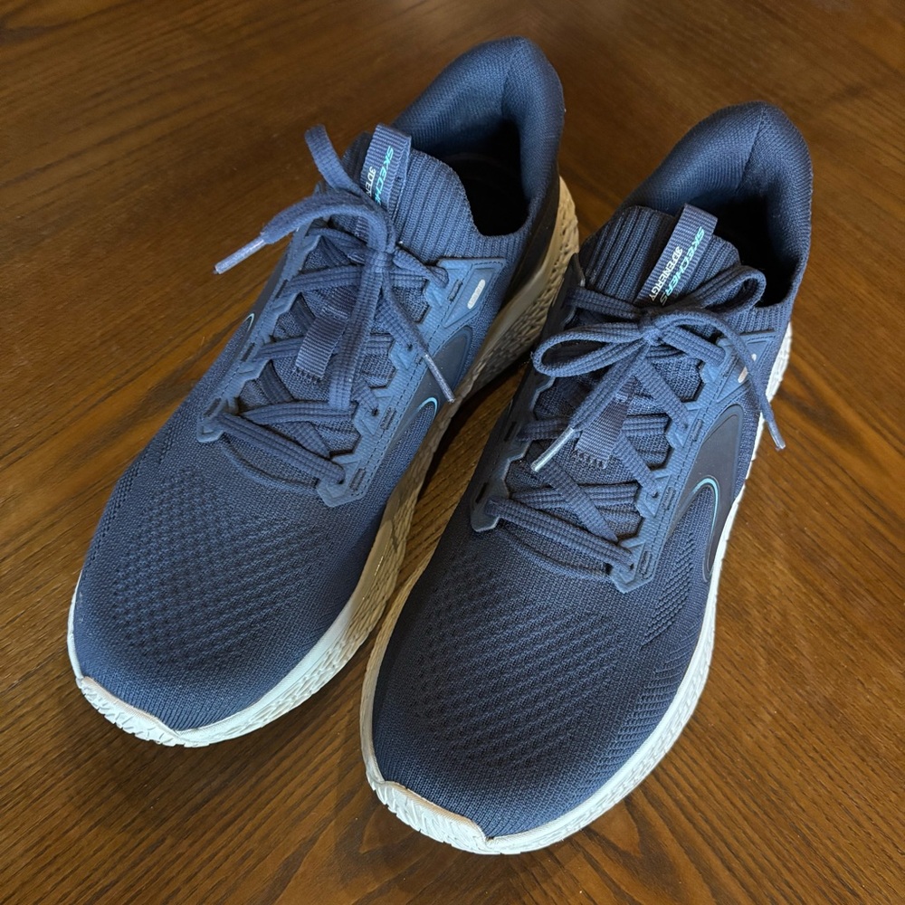 Skechers Slip Ins Men’s 10 Navy Sport Comfort Cushion Memory Foam Energy 232811